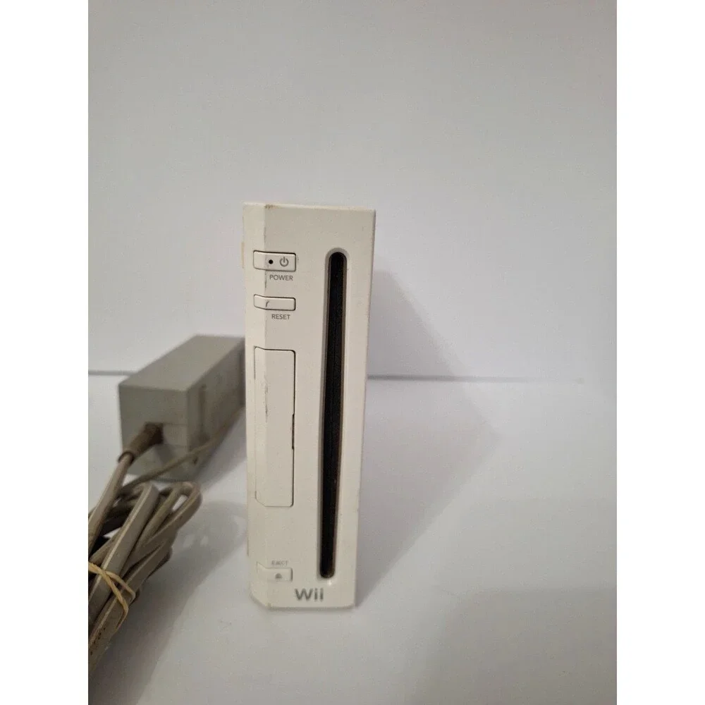 Nintendo Wii Console Only RVL-001 Gamecube Backwards Compatible+ Power  TESTED